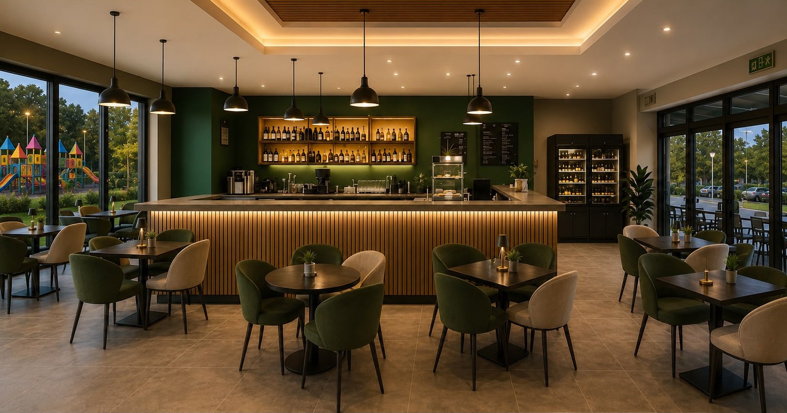 Interno del lounge bar